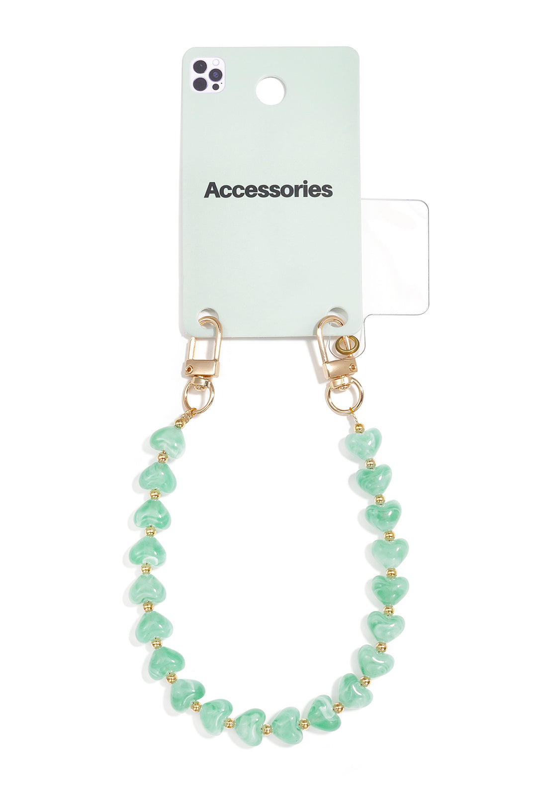 Telefoonketting met hartje, casual, acryl, dagelijkse accessoires