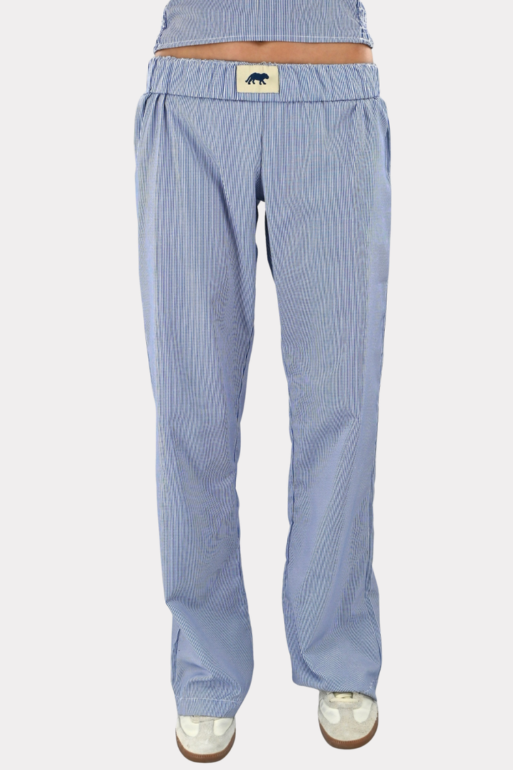 Tiger pants striped - blauw/wit