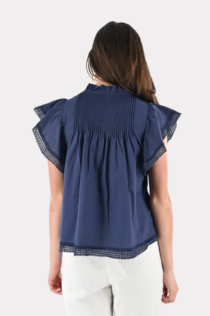 Sol blouse - navy