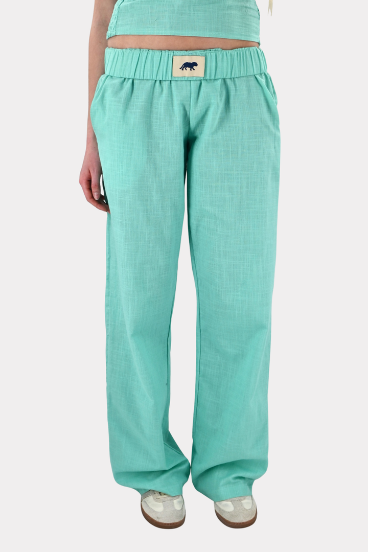 Tiger pants - aqua