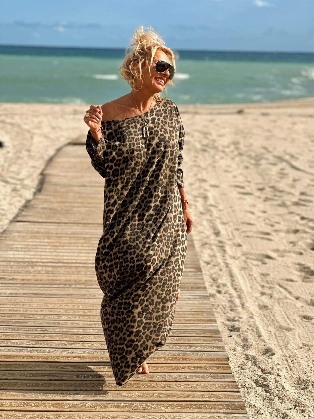 SIËNNA | Oversized Dierenprint Jurk voor Volledige Vrijheid en Spontane Stijl van Ochtend tot Avond