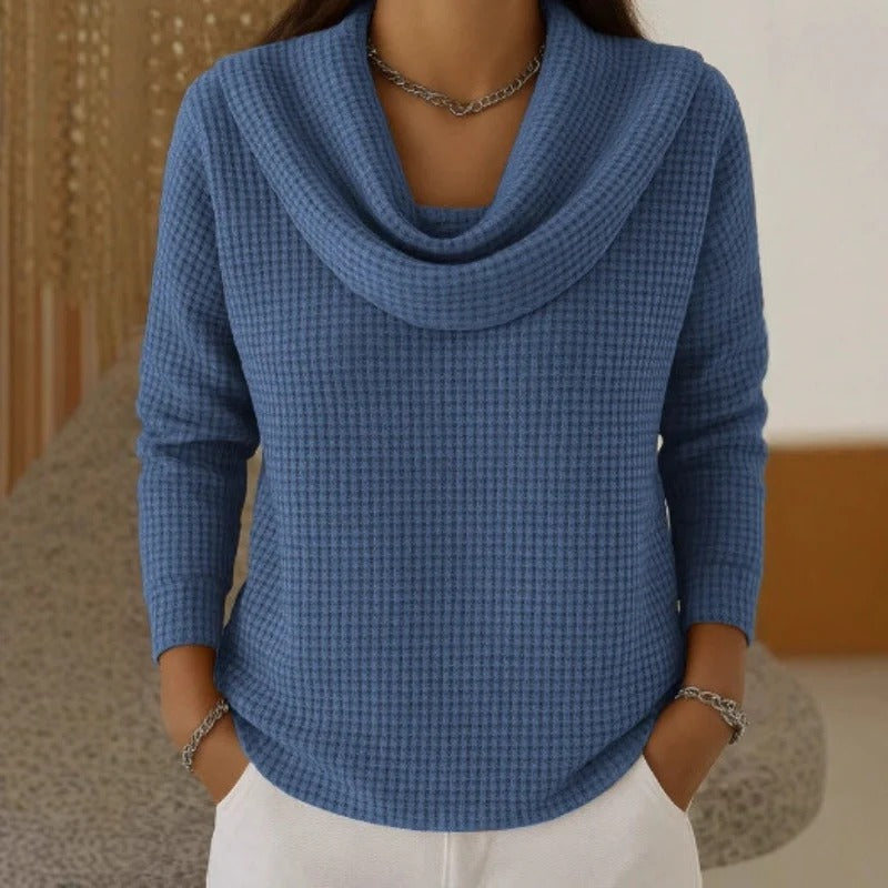 SIRA™ | Elegante Trui met Warm Comfort en Vloeiende Watervalhals voor Elke Dag