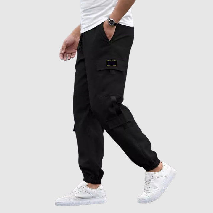 MAISON LORÉA | Urban Cargo Jogger met Contrasterende Accenten