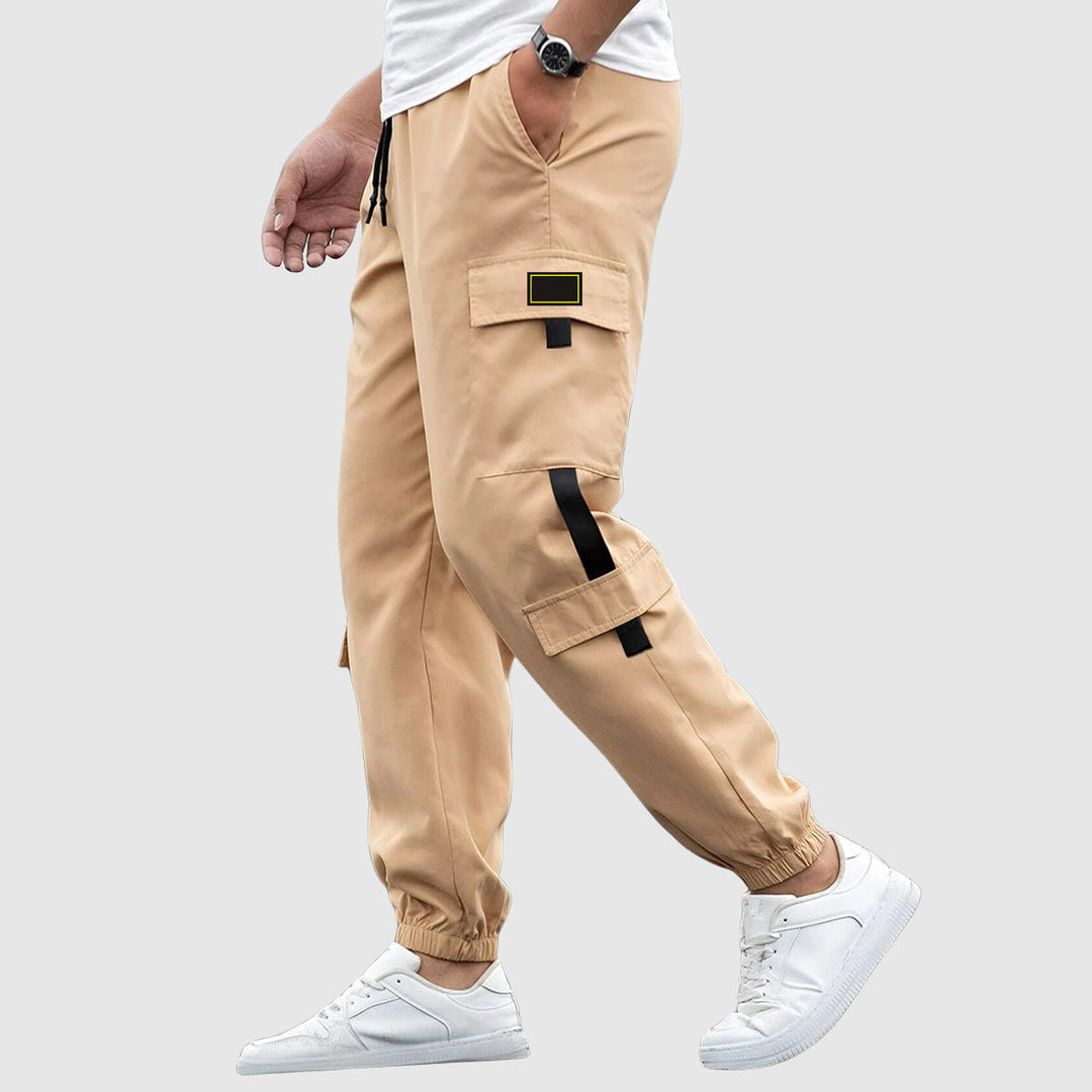 MAISON LORÉA | Urban Cargo Jogger met Contrasterende Accenten