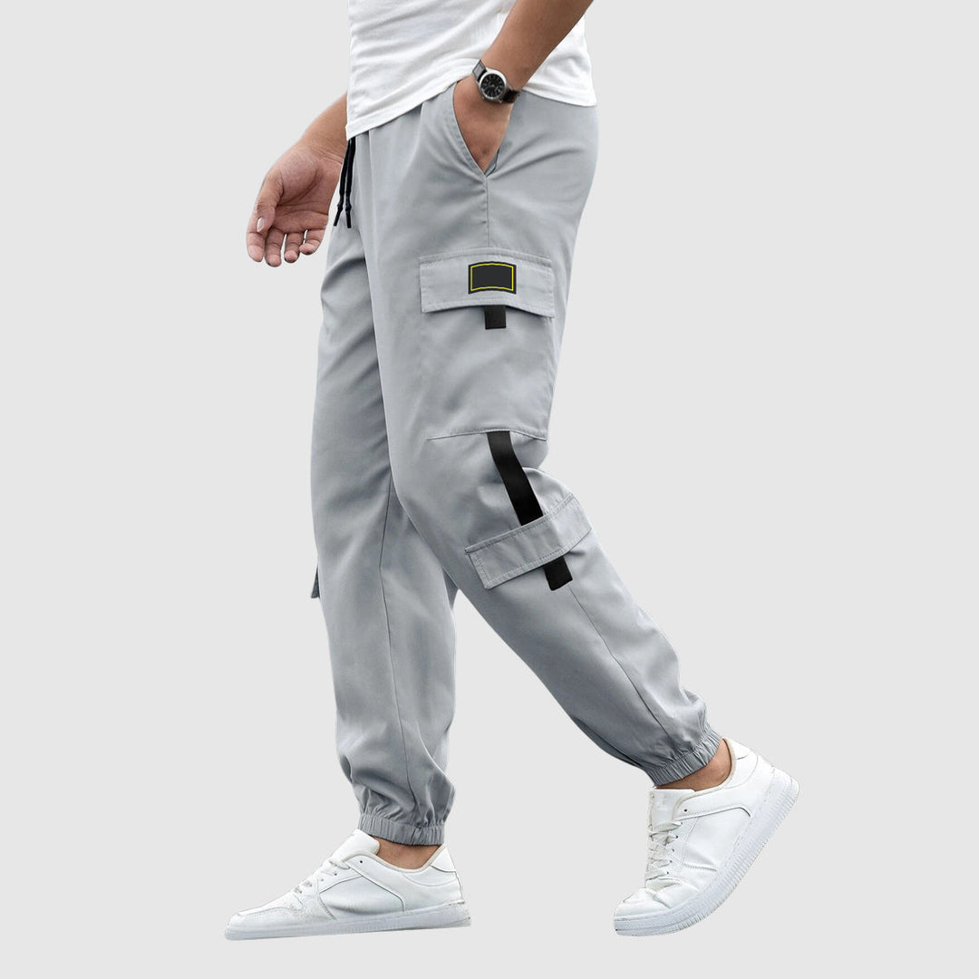 MAISON LORÉA | Urban Cargo Jogger met Contrasterende Accenten