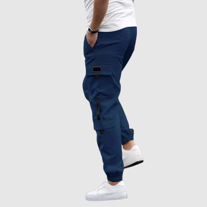 MAISON LORÉA | Urban Cargo Jogger met Contrasterende Accenten