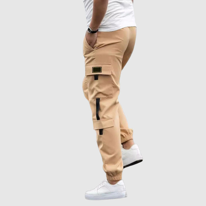 MAISON LORÉA | Urban Cargo Jogger met Contrasterende Accenten