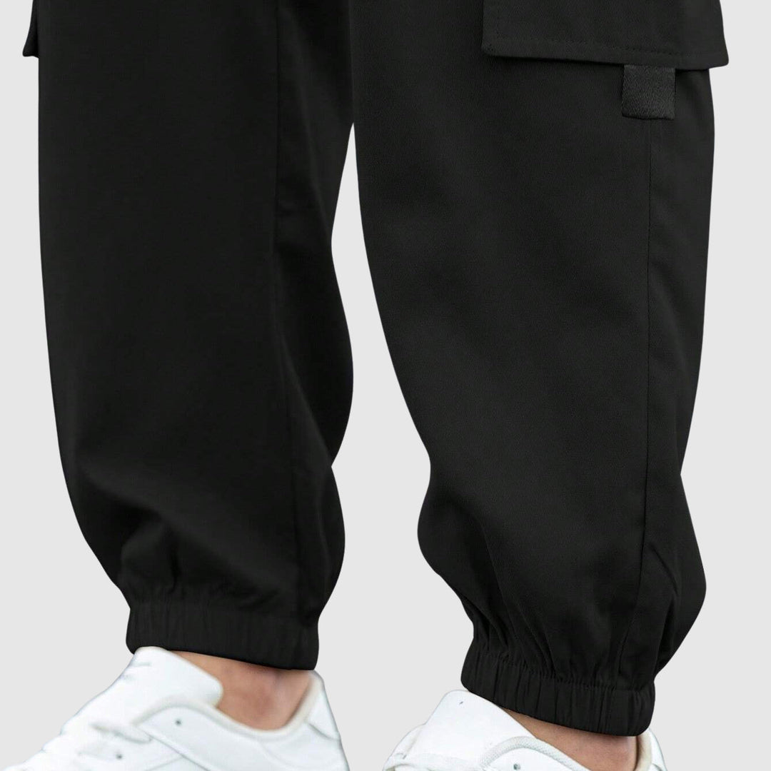 MAISON LORÉA | Urban Cargo Jogger met Contrasterende Accenten