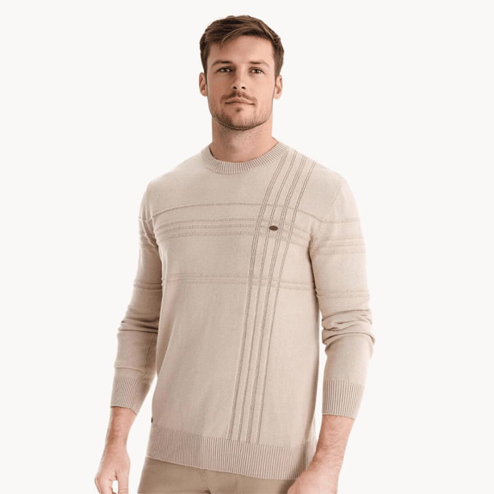 MILO | Stijlvolle herenpullover met ruitdesign