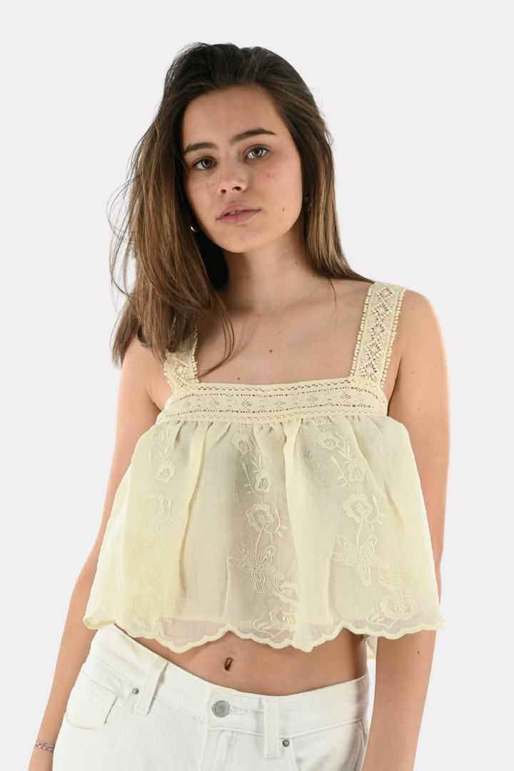 Breeze top - creme