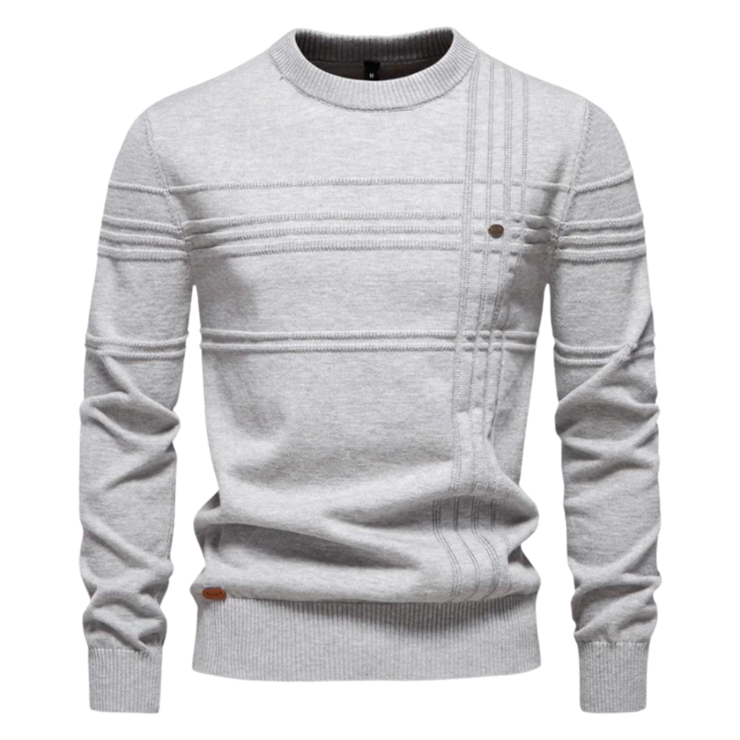 NICO | Katoenen herentrui met streepdesign