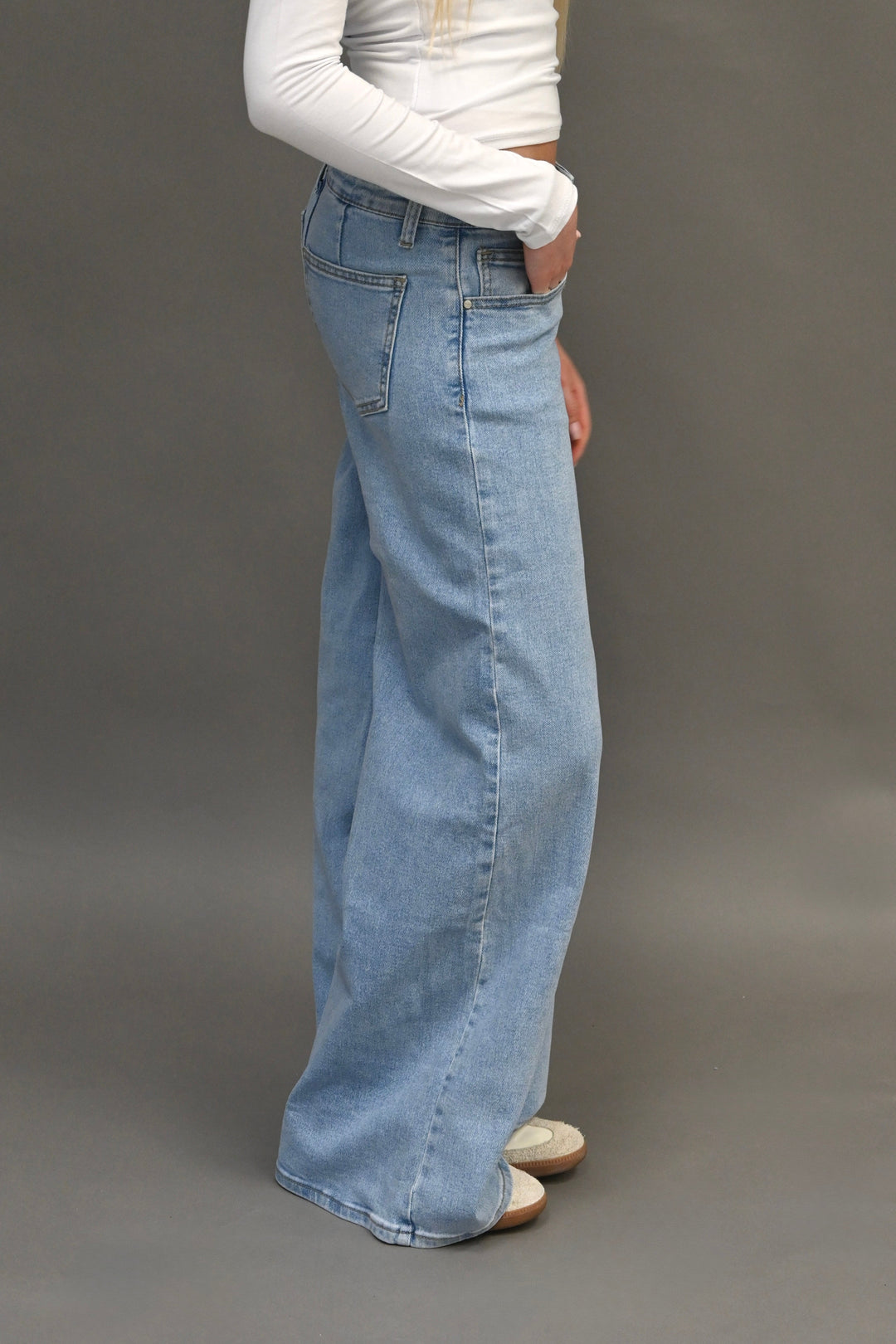 Everyday low waist jeans - blauw
