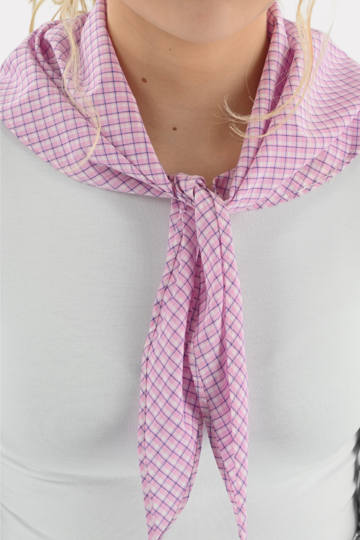 Check me scarf - roze