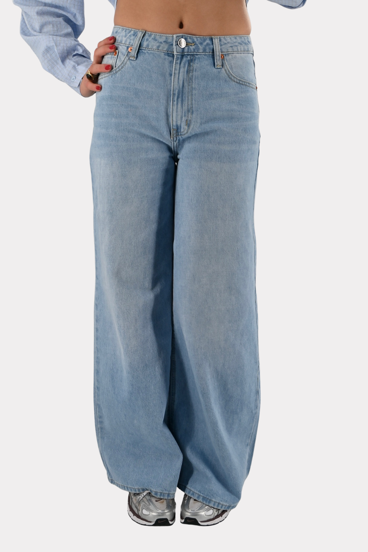City wide leg jeans - blauw