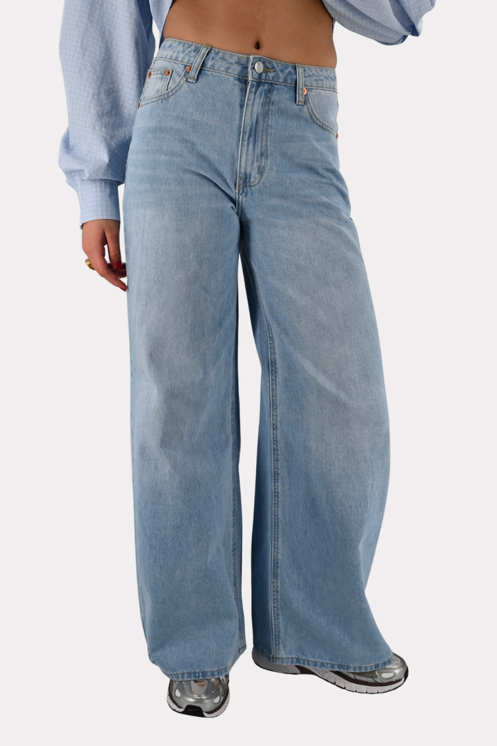 City wide leg jeans - blauw