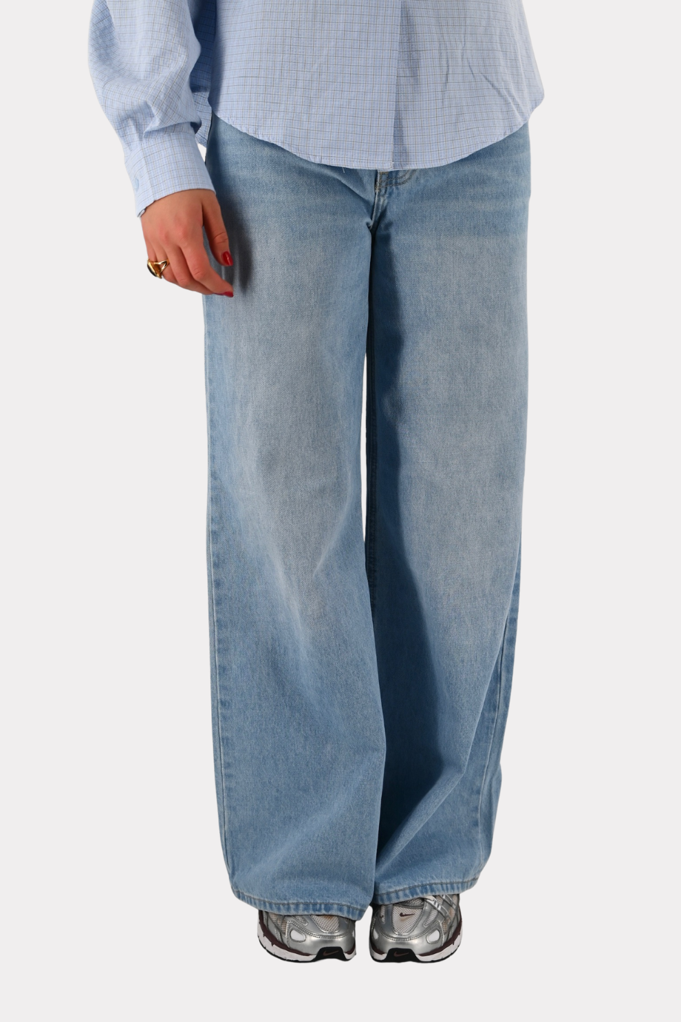 City wide leg jeans - blauw