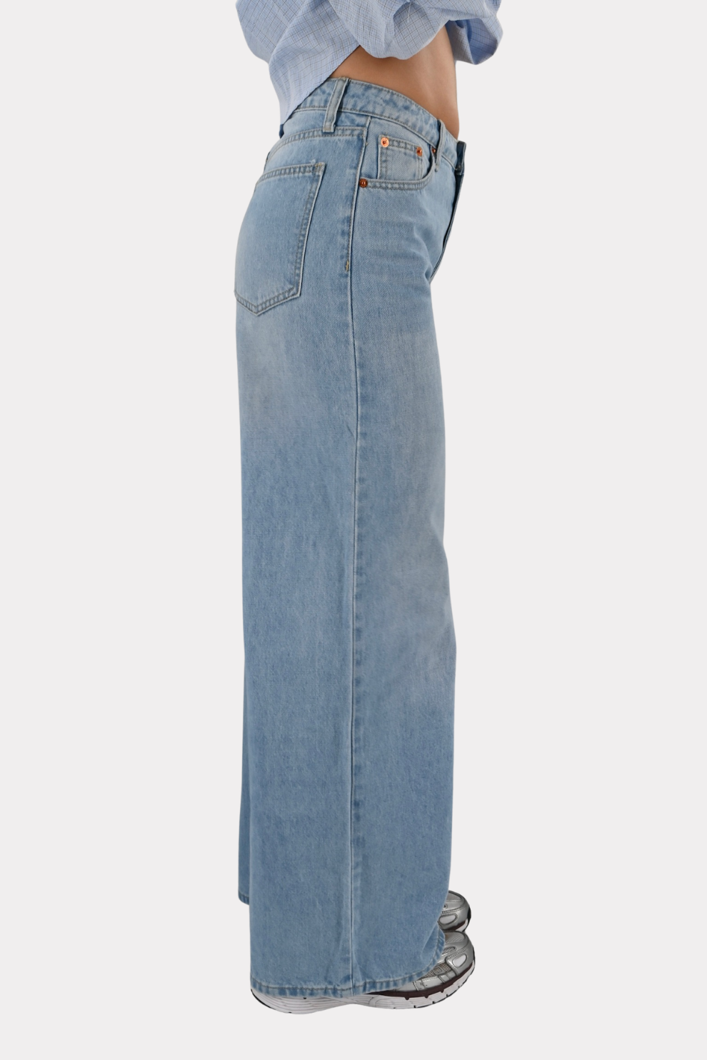 City wide leg jeans - blauw