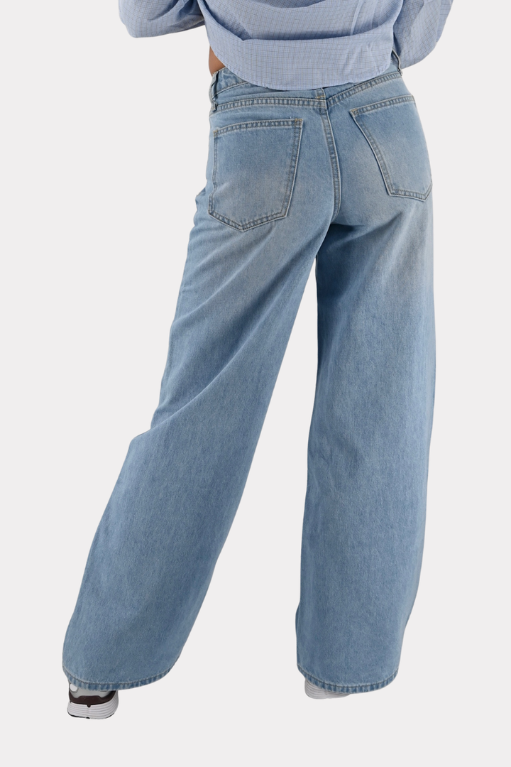 City wide leg jeans - blauw