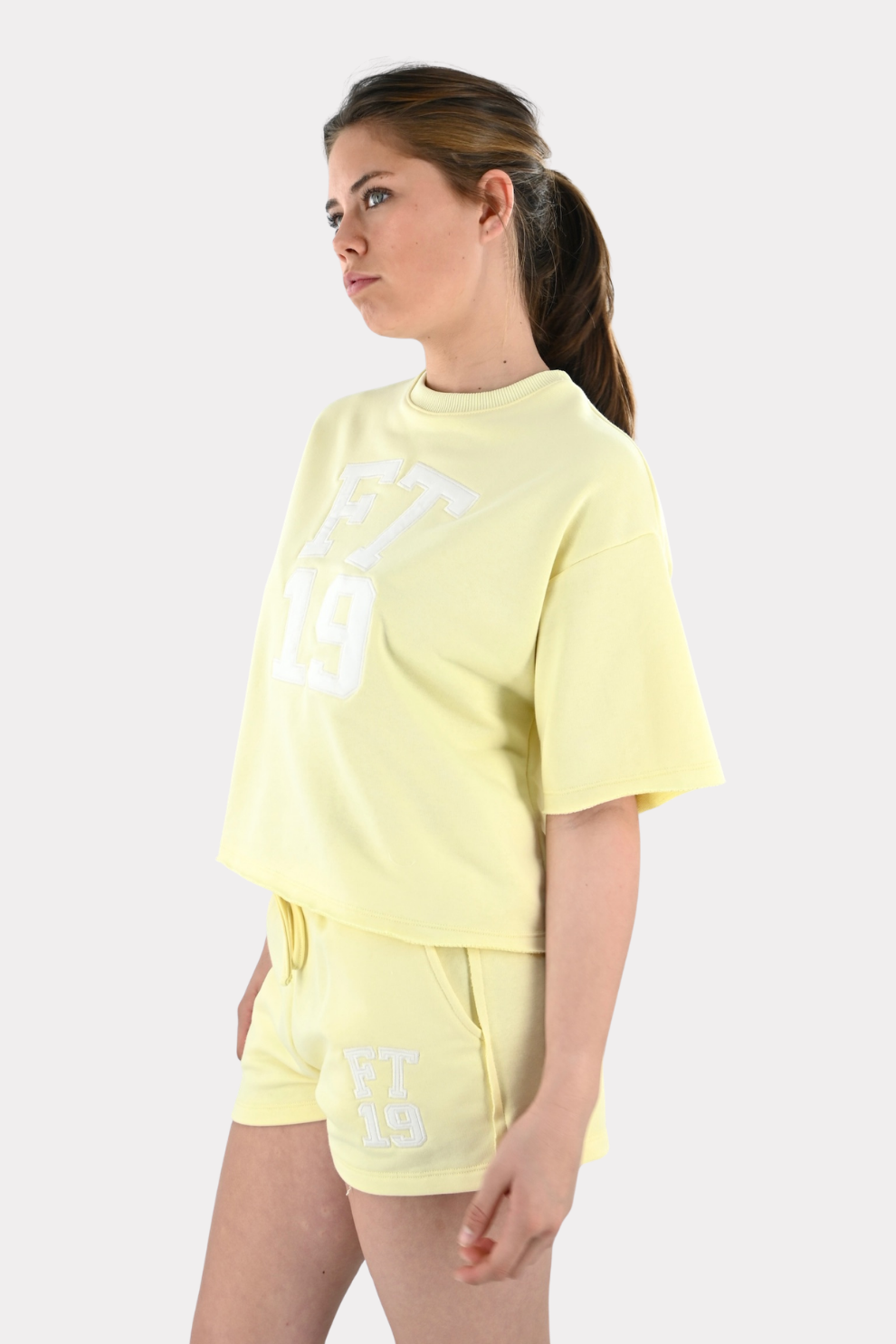 College top - butter yellow