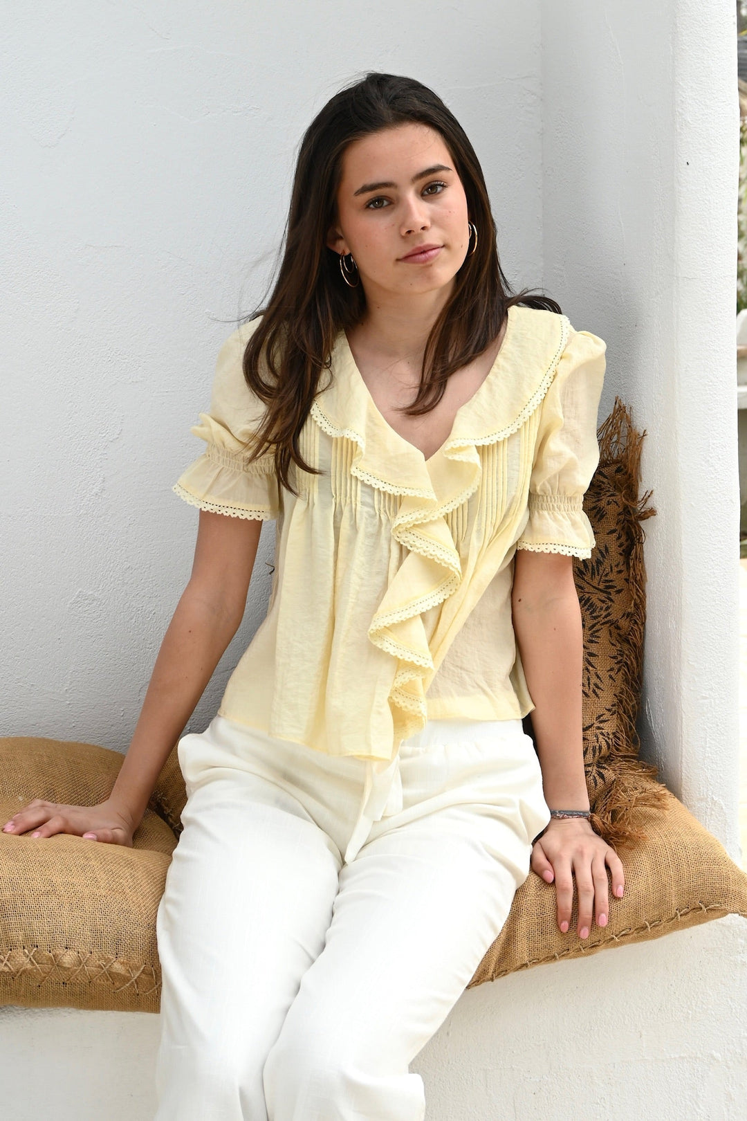 Sky blouse - geel