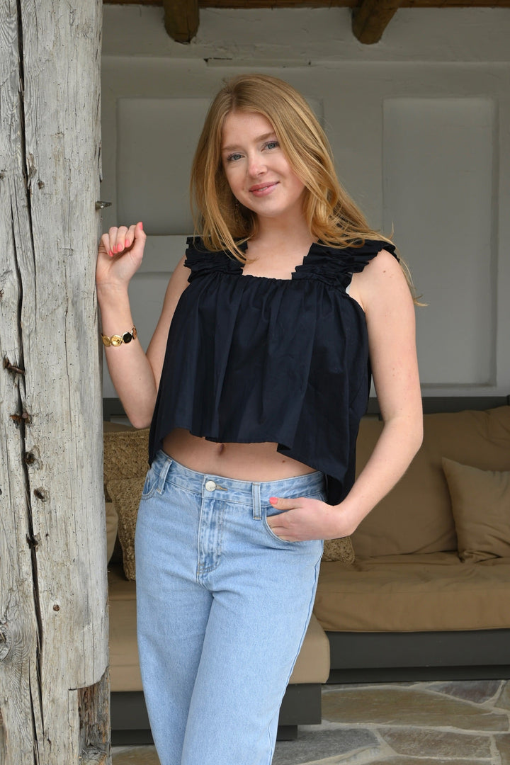 Bubble top - navy
