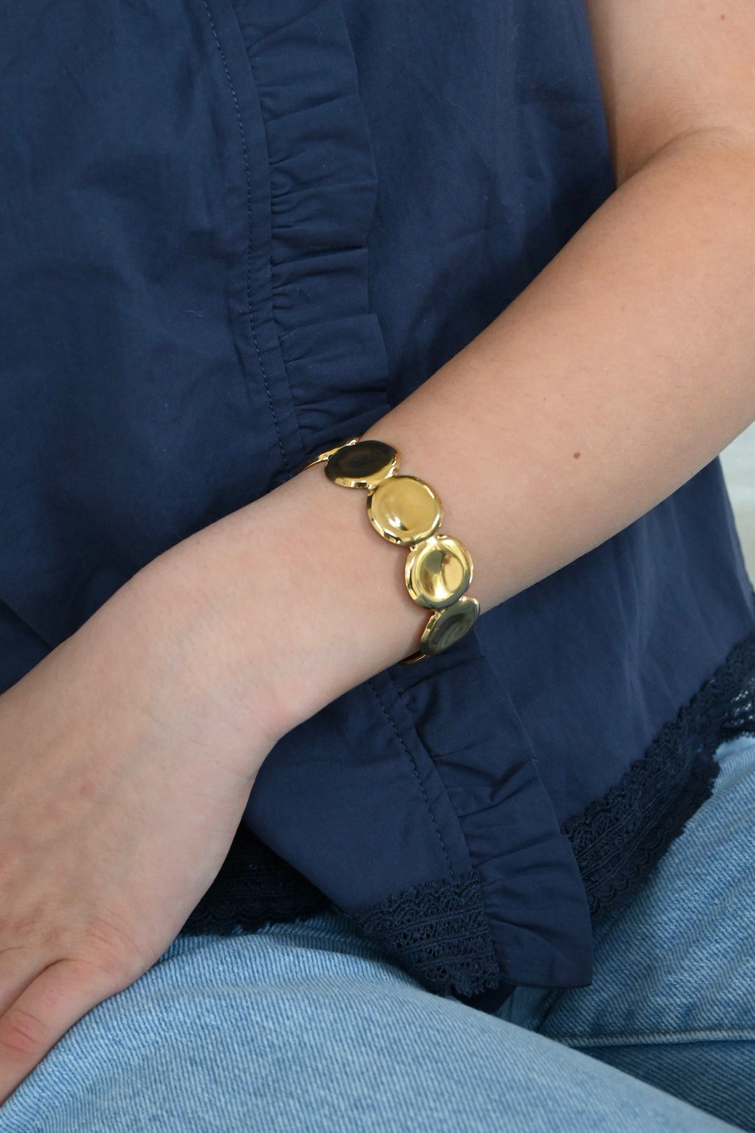 Dots bangle - goud