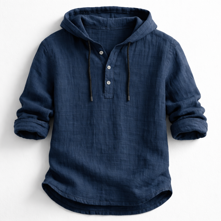 LAURENT MONACO | CHEMISE À CAPUCHE EN LIN POUR HOMMES