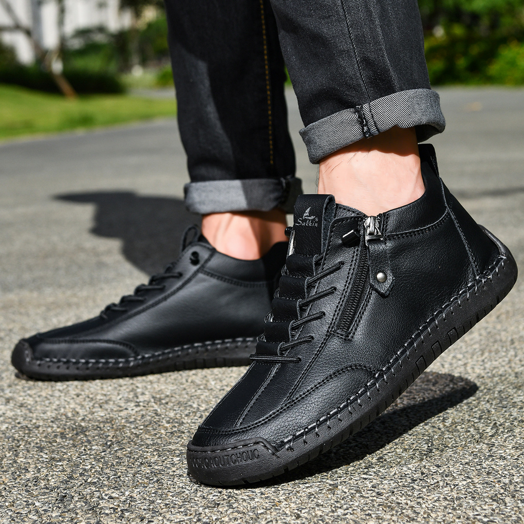 ADAM™ | Nubuckleder Schoenen met Rits voor Mannen