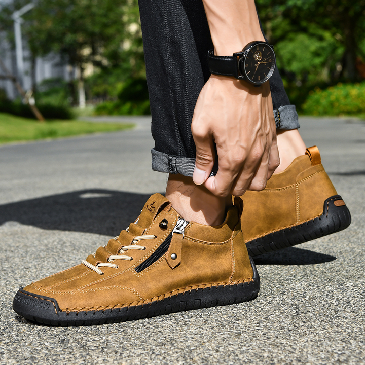 ADAM™ | Nubuckleder Schoenen met Rits voor Mannen