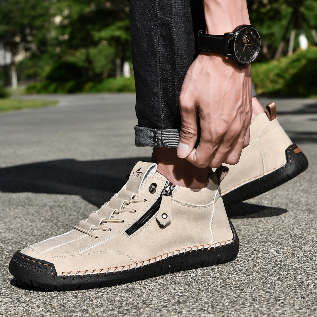 ADAM™ | Nubuckleder Schoenen met Rits voor Mannen