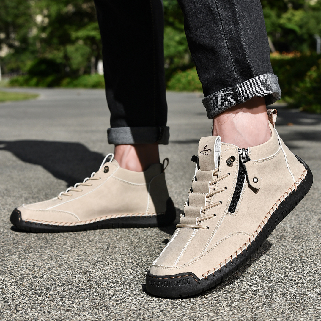ADAM™ | Nubuckleder Schoenen met Rits voor Mannen