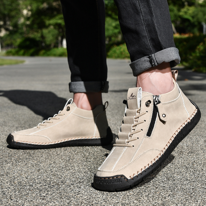 ADAM™ | Nubuckleder Schoenen met Rits voor Mannen