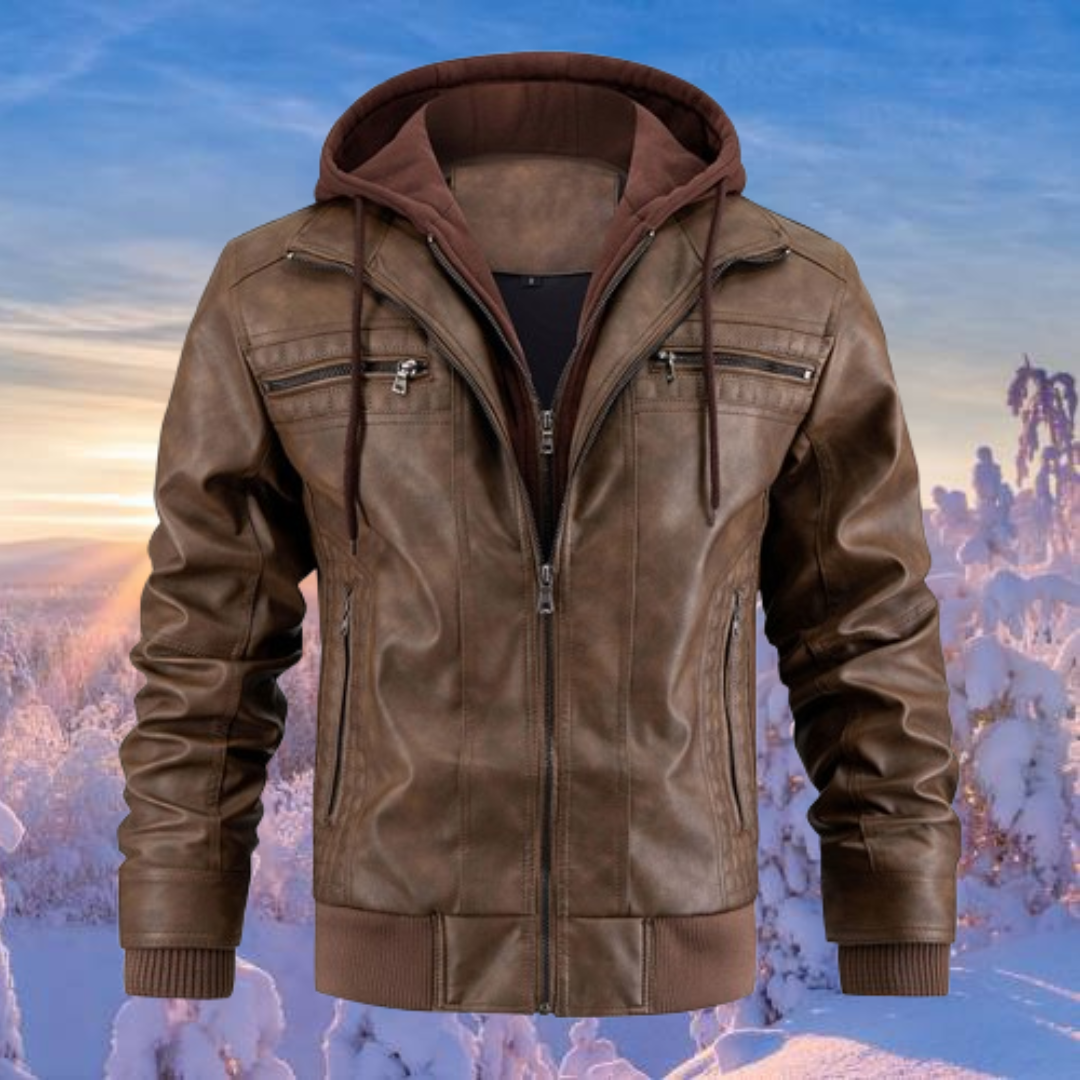 MILO | Capuchon & Rock Leren Jas