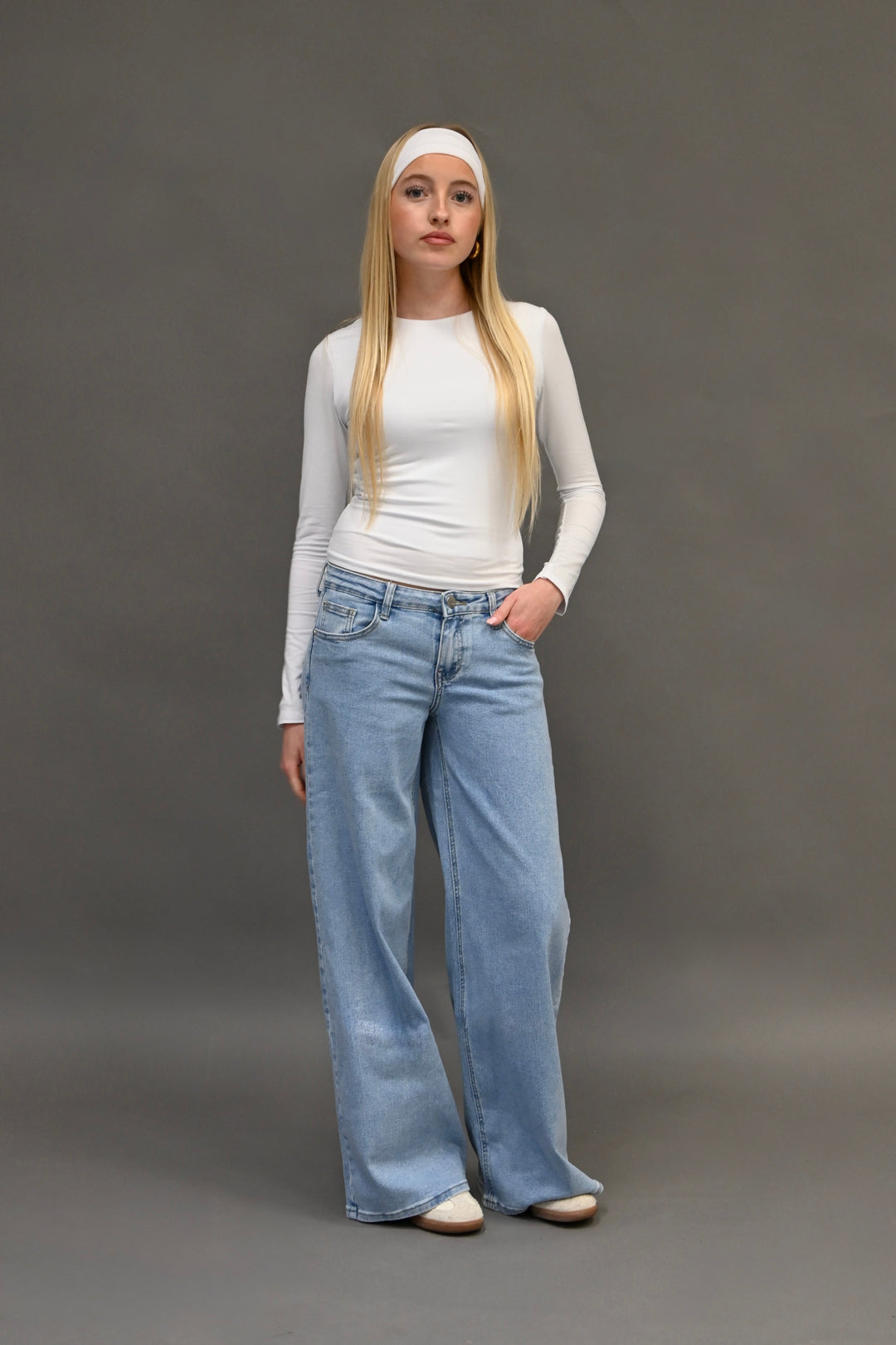 Everyday low waist jeans - blauw