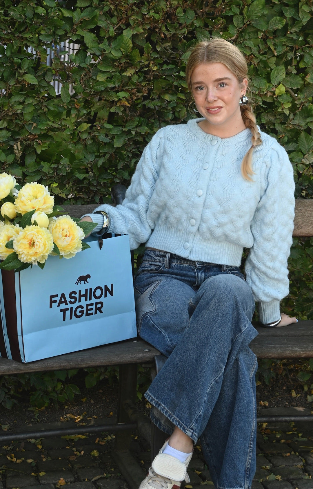 Yuna cardigan - licht blauw