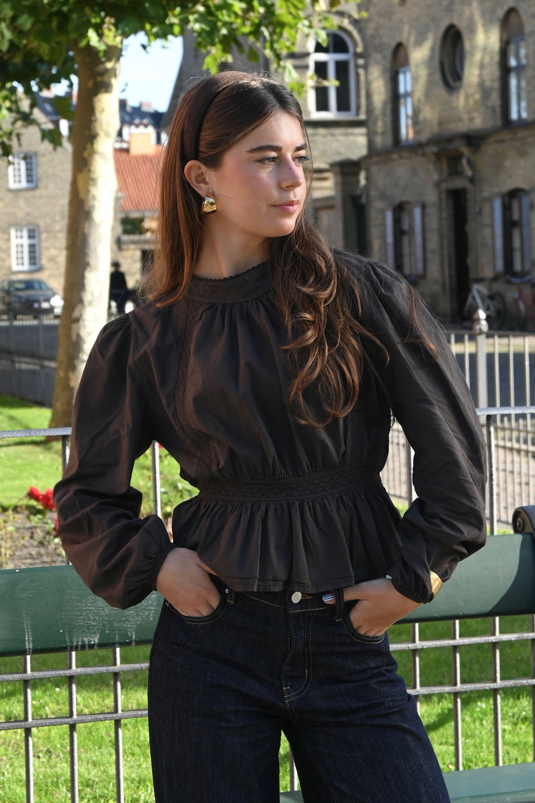 Marie blouse - bruin