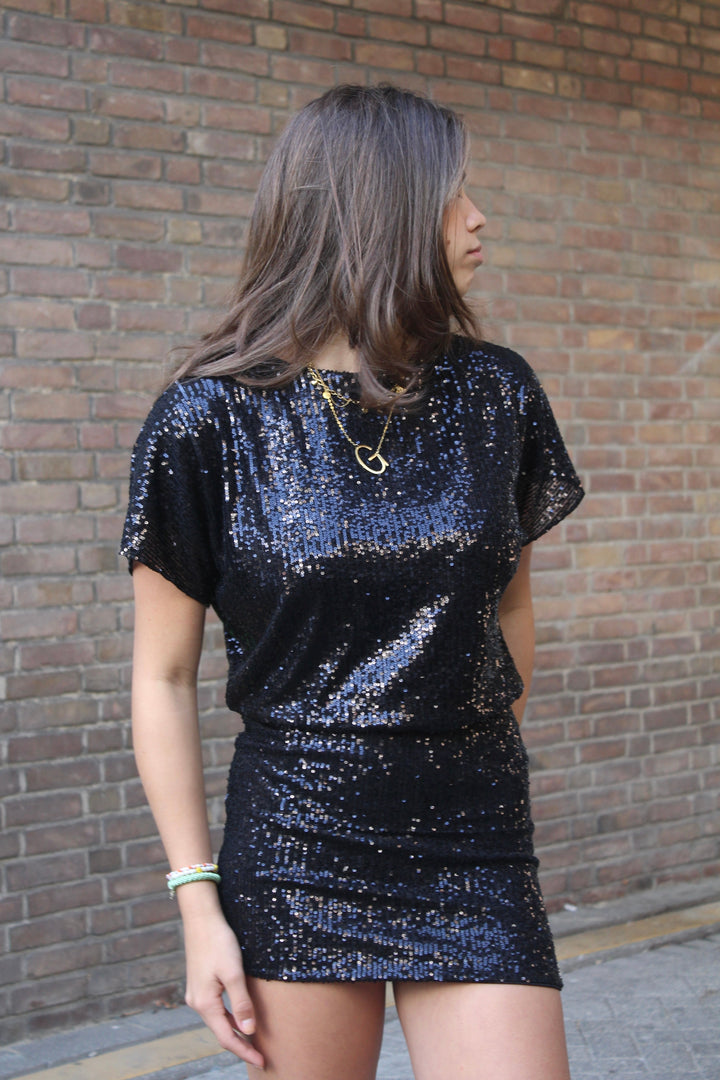 Stone dress - zwart