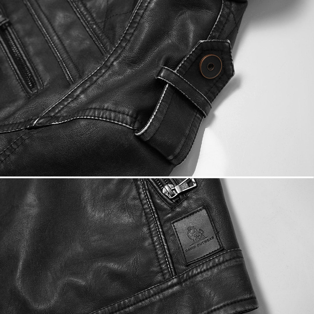 PEAK™ | Ritsen & Rock Leren Jas