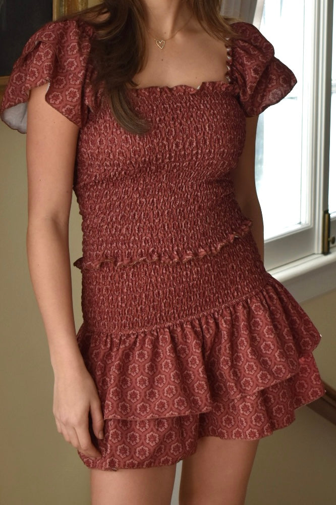 Aruba skort - roest rood