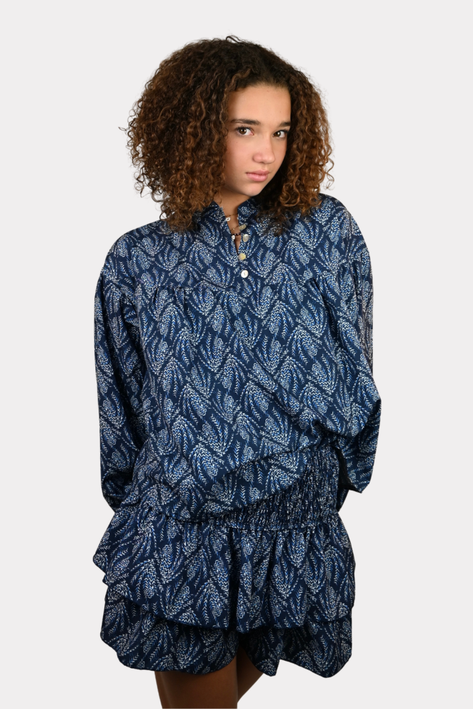 Mykonos blouse - navy