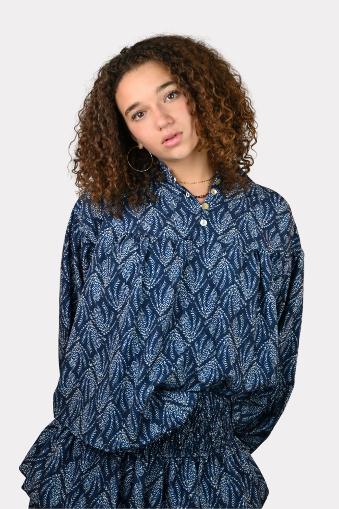 Mykonos blouse - navy