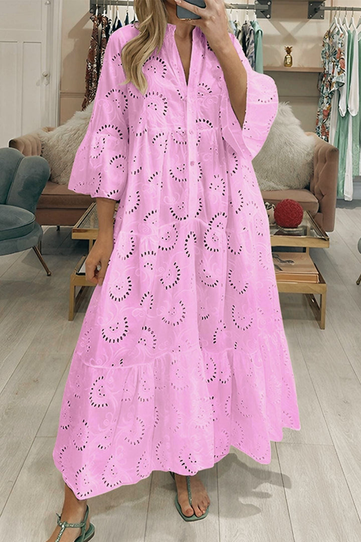 TINA | Lange jurk met elegante stijl en dagelijks comfort voor de zomer en informele gelegenheden