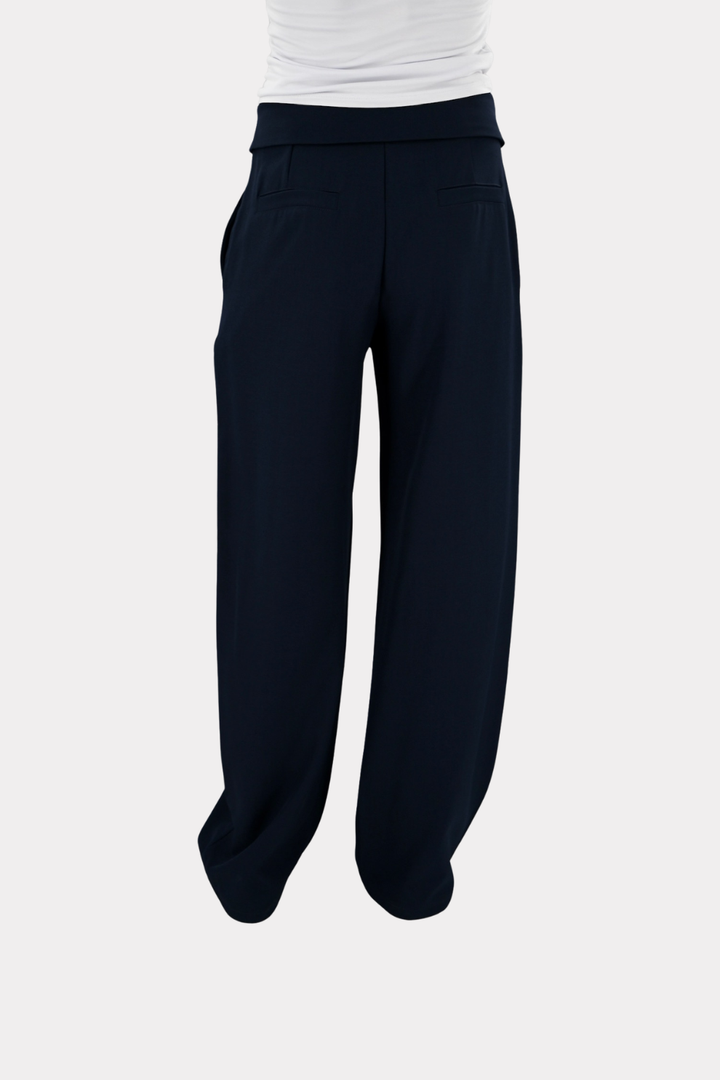 Folded pantalon - navy