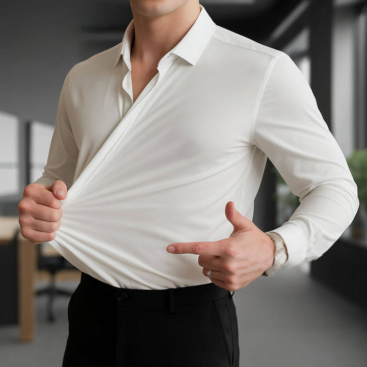 DIEGO™ | Elastische Antikreuk Overhemd voor Mannen