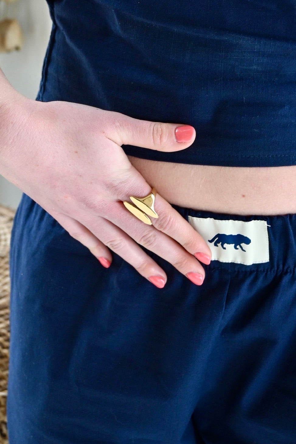Glow getter ring - goud