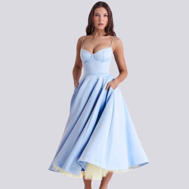 RENATE | Elegante en Veelzijdige Lange Jurk voor Speciale Gelegenheden