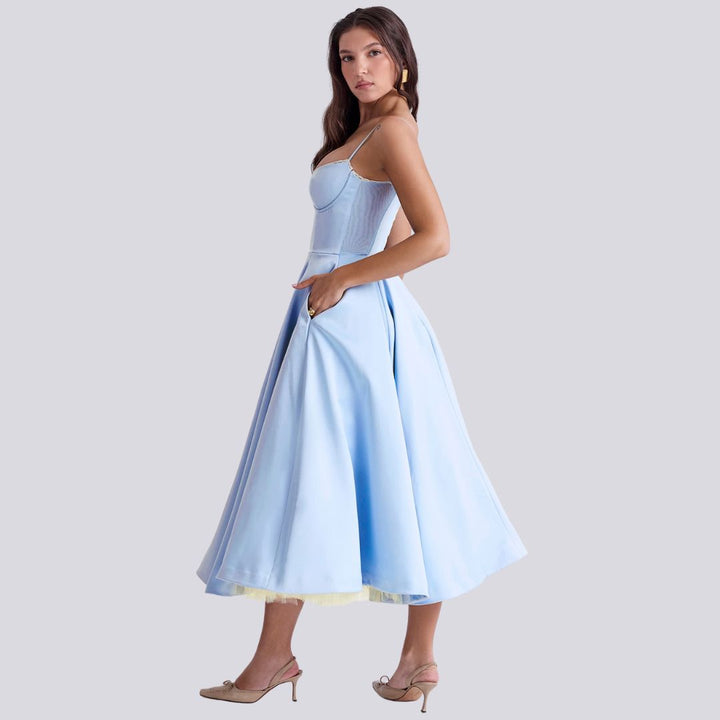 RENATE | Elegante en Veelzijdige Lange Jurk voor Speciale Gelegenheden