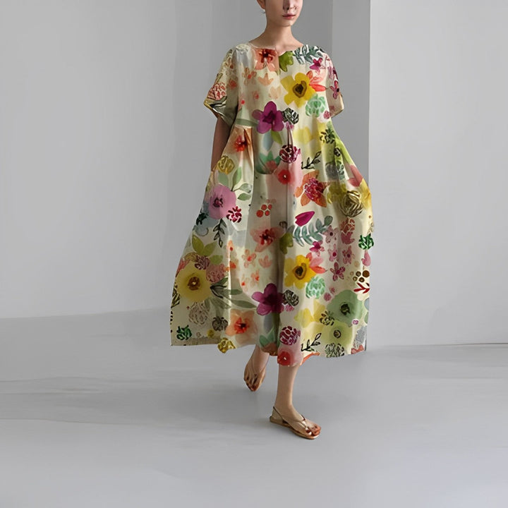KIM | Bohemian Bloemenjurk voor een Natuurlijke en Romantische Stijl