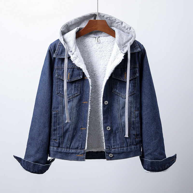MISO | Denim Jas met Warme Voering en Casual Stijl
