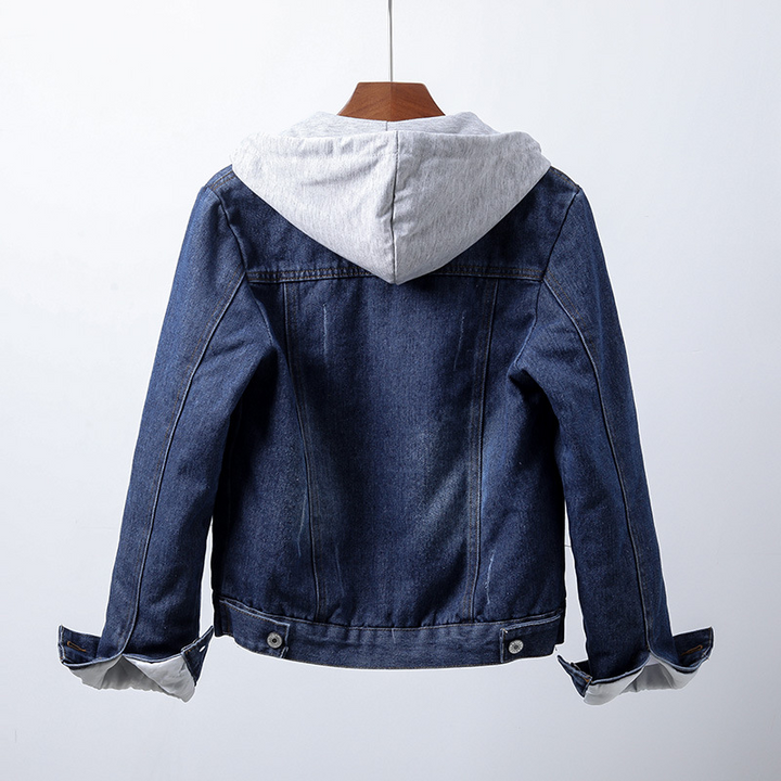 MISO | Denim Jas met Warme Voering en Casual Stijl
